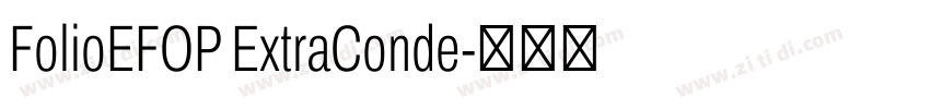 FolioEFOP ExtraConde字体转换